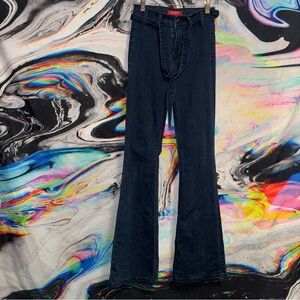 Dark Blue Women's Flared Jeans - GUESS